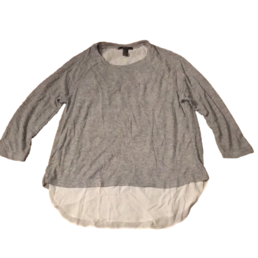 Forever 21 Grey Knit Blouse
